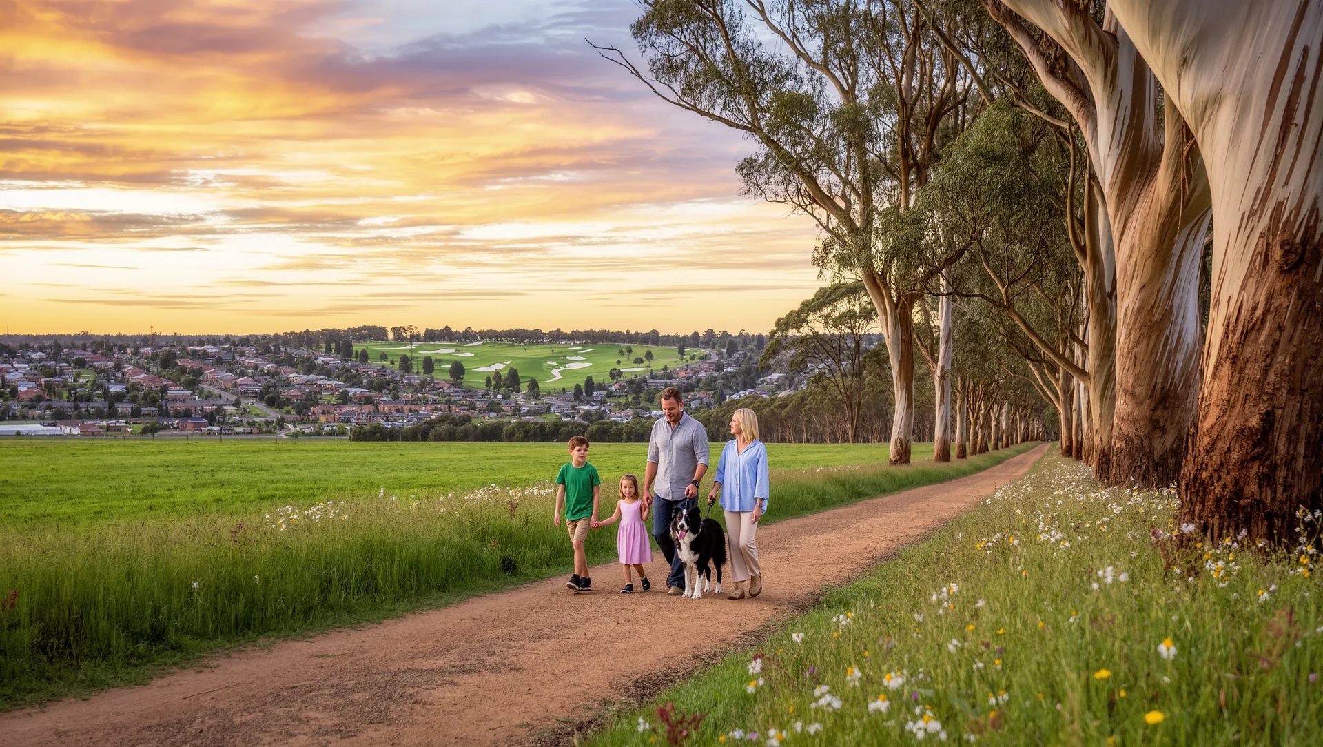 Artist's impression — Creek and parkland corridor